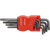 Hex. offset screwdriver set long phosphated ball head T9-T40x mm